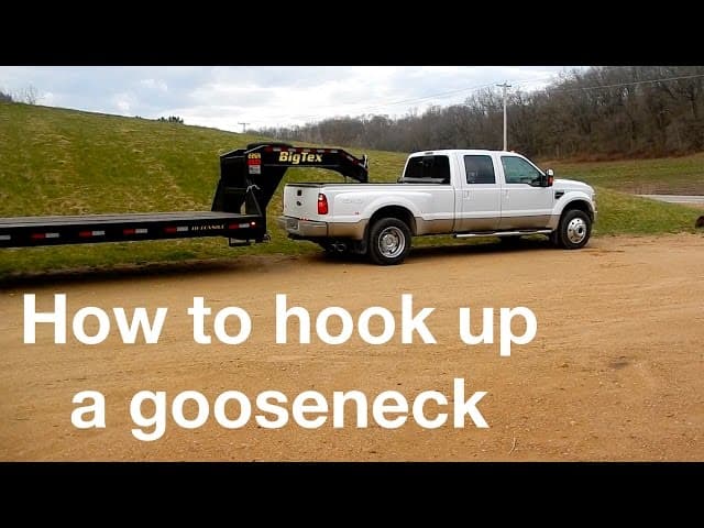 How to hook up a gooseneck trailer