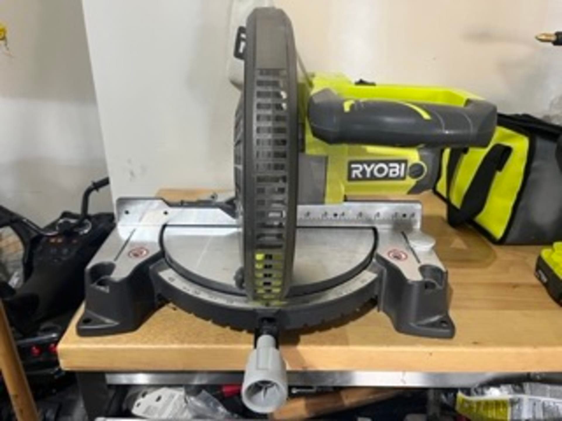 Ryobi 14 Amp Corded 10 in. Compound Miter Saw with LED Cutline Indicator